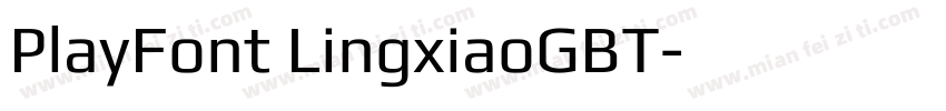 PlayFont LingxiaoGBT字体转换